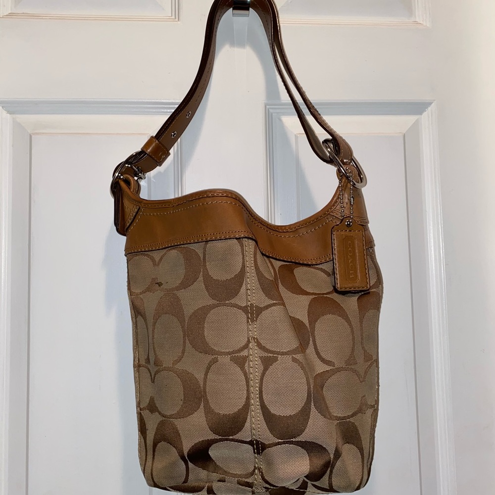 Vintage Coach Bucket Tote